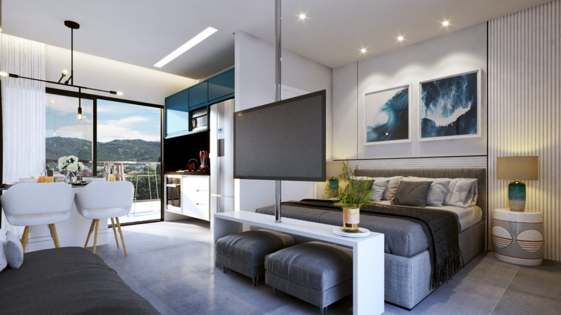 Ambientes integrados 2- Apartamento na Planta a venda na Praia do Itagua - Ubatuba - Imobiliaria Villa Tenorio