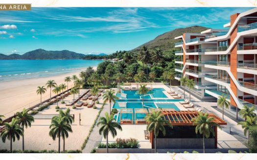 Fachada_Apartamento na Planta - Pe na areia - Ubatuba - Enseada Palms