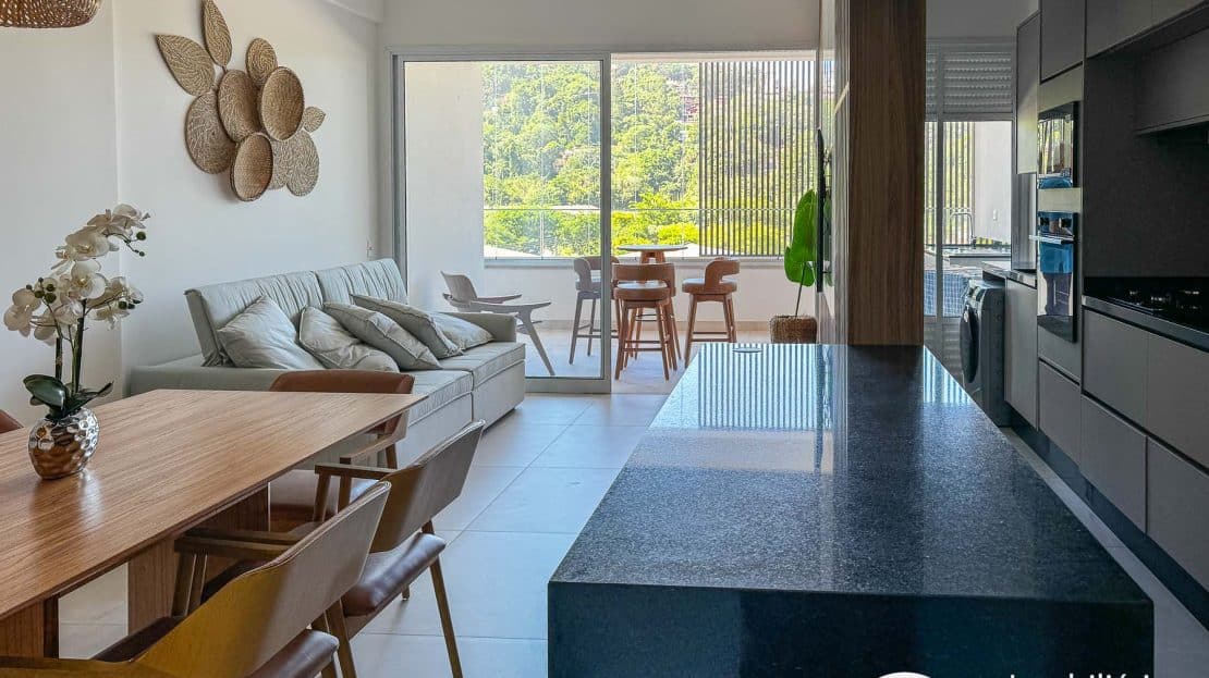 Apartamento vista mar a venda super luxo 2 quartos Praia do Itaguá em Ubatuba-5