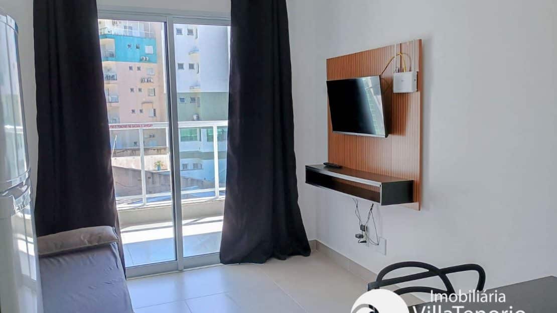 APARTAMENTO PRAIA GRANDE 1 DORMITÓRIO MOBILIADO IMOBILIARIA VILLA TENÓRIO-8