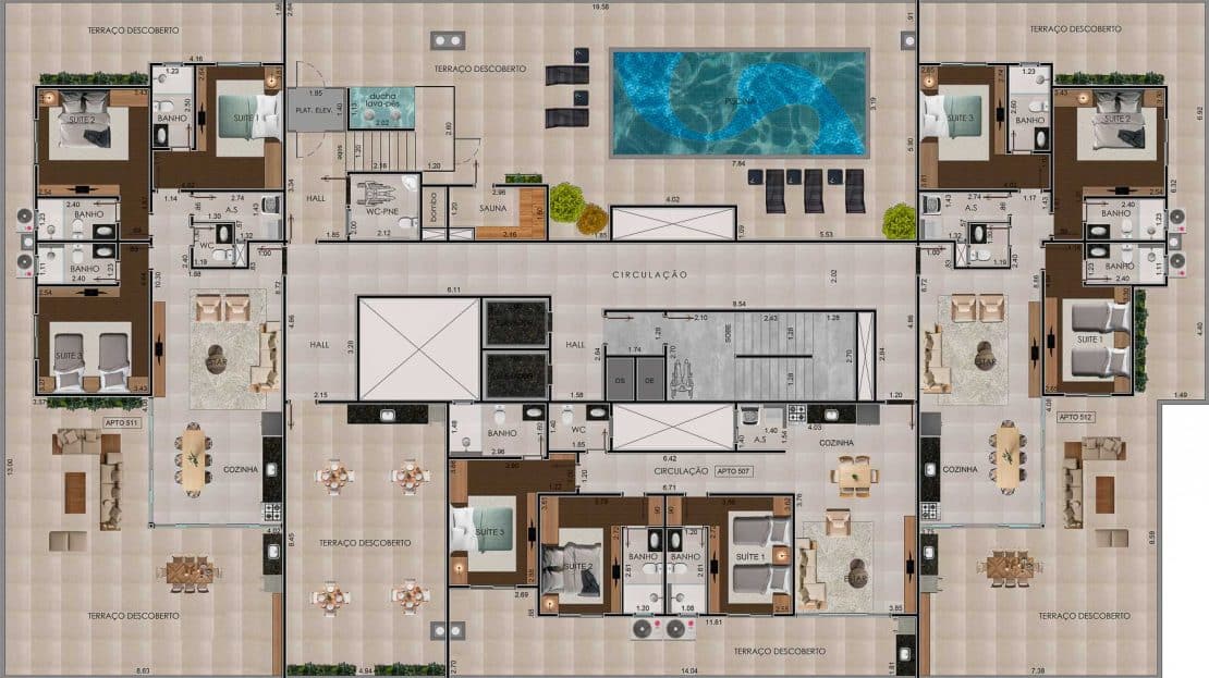 Apartamento na Planta Edifício Residencial Yanis Praia do Tenorio em Ubatuba-10