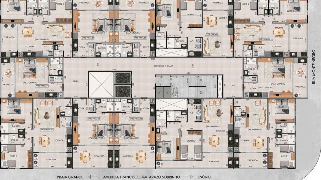 Apartamento na Planta Edifício Residencial Yanis Praia do Tenorio em Ubatuba-11