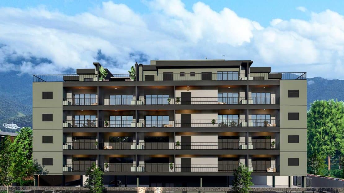 Fachada Apartamento na Planta Edifício Residencial Yanis Praia do Tenorio em Ubatuba-21