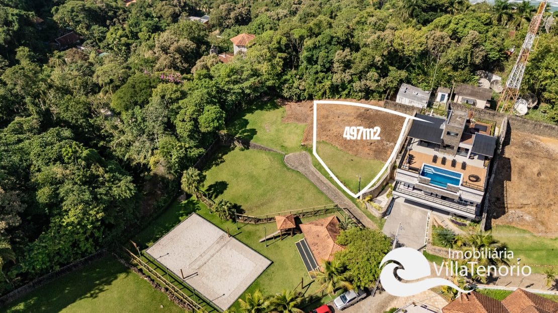 terreno alto da vermelha do centro ubatuba 483 m2 em condominio ubatuba sp villa tenório - 3