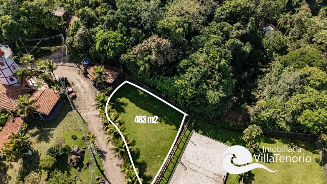terreno alto da vermelha do centro ubatuba 483 m2 em condominio ubatuba sp villa tenório - 1